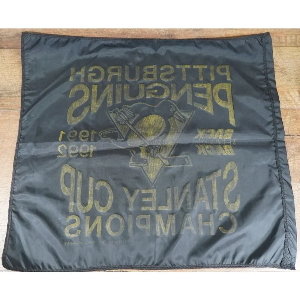VTG Pittsburgh Penguins 1991-92 Back to Back Stanley Cup Champions Flag 21